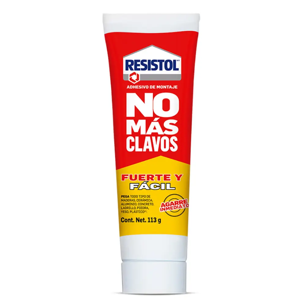 PEGAMENTO RESISTOL NO MAS CLAVOS TUBO 100ML