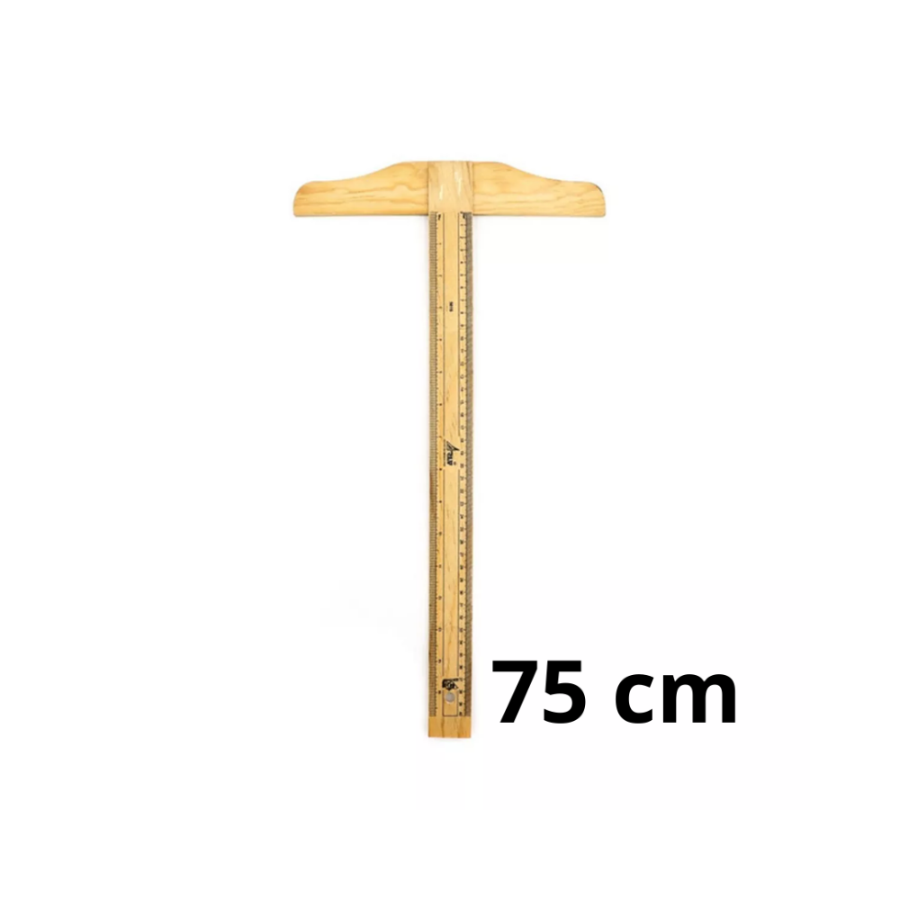 REGLA  T  DE MADERA REF. EDUCATIVA 75 CMS.