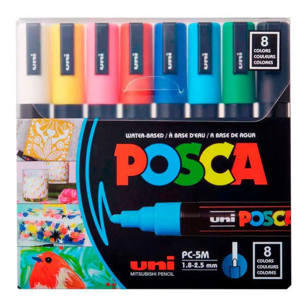 MARCADOR POSCA PC-5M  C/8 PIEZAS