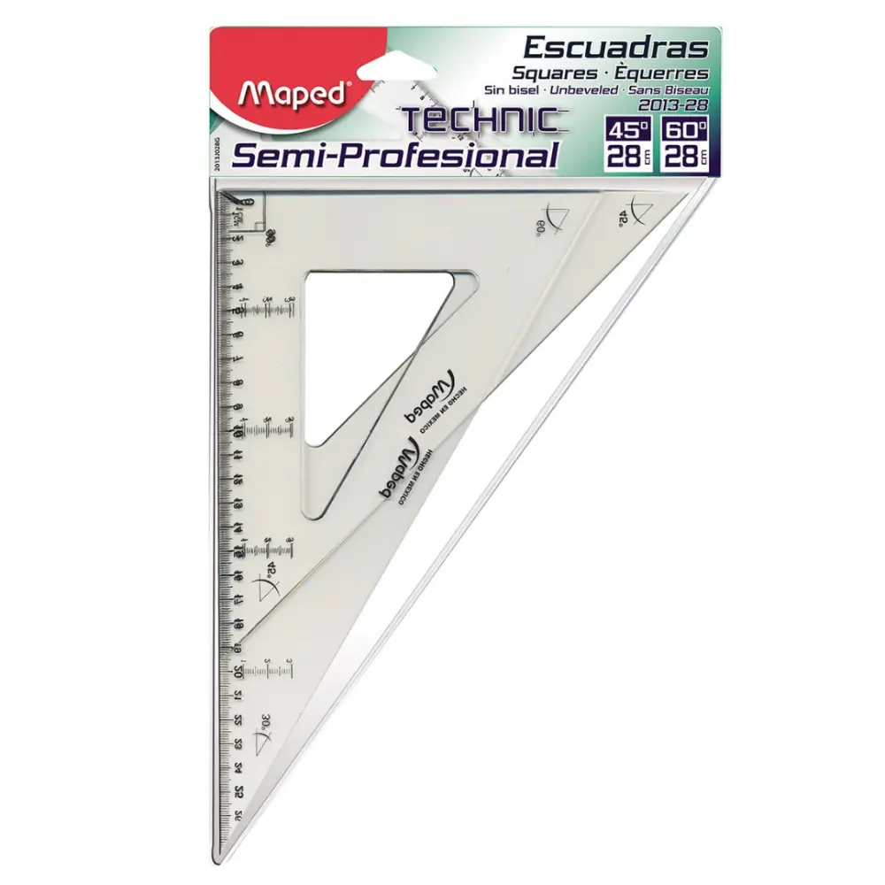 ESCUADRAS SEMIPROF. 28 CM C/G