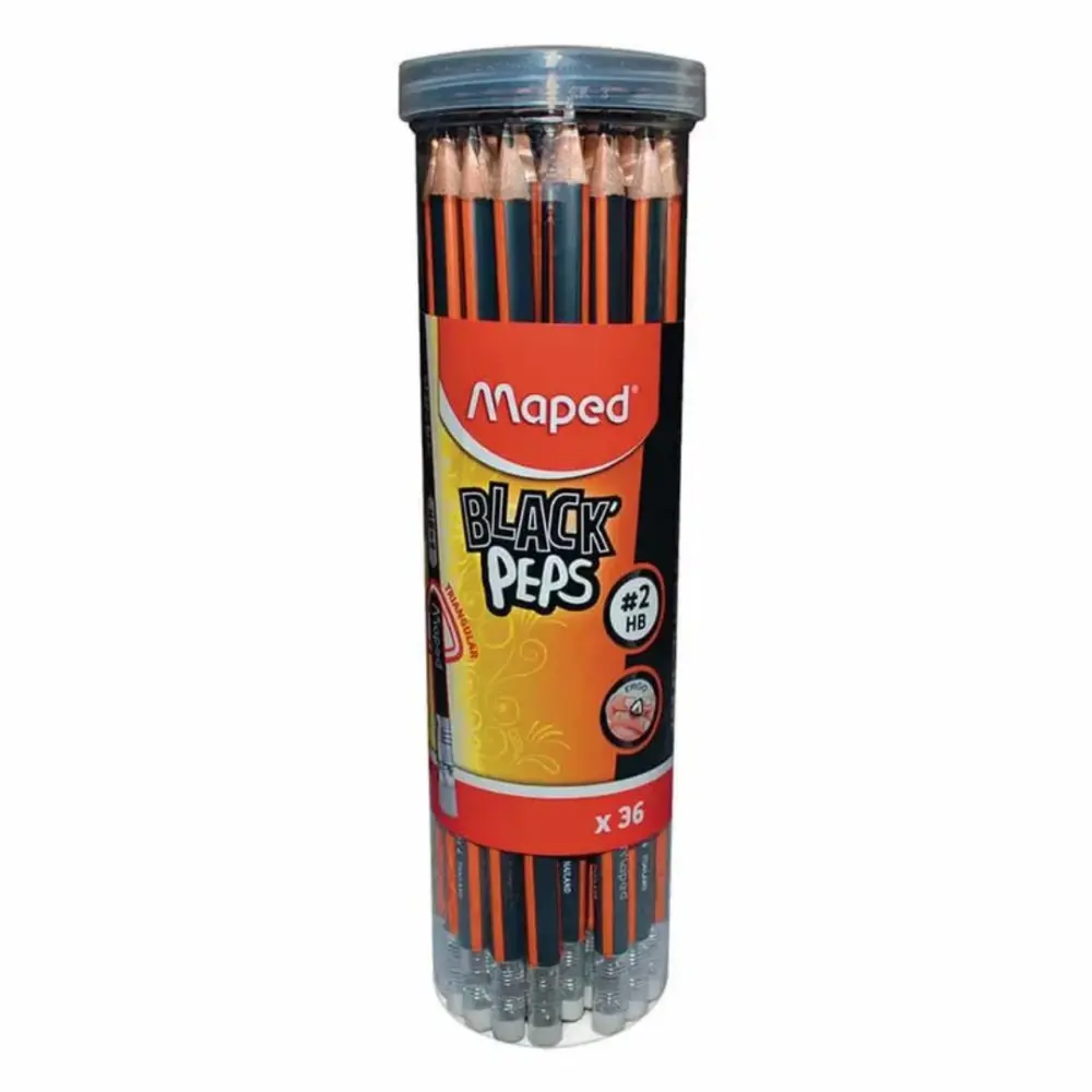 LAPIZ MAPED BLACKPEPS NO.2 BOTE C/36 PZAS.