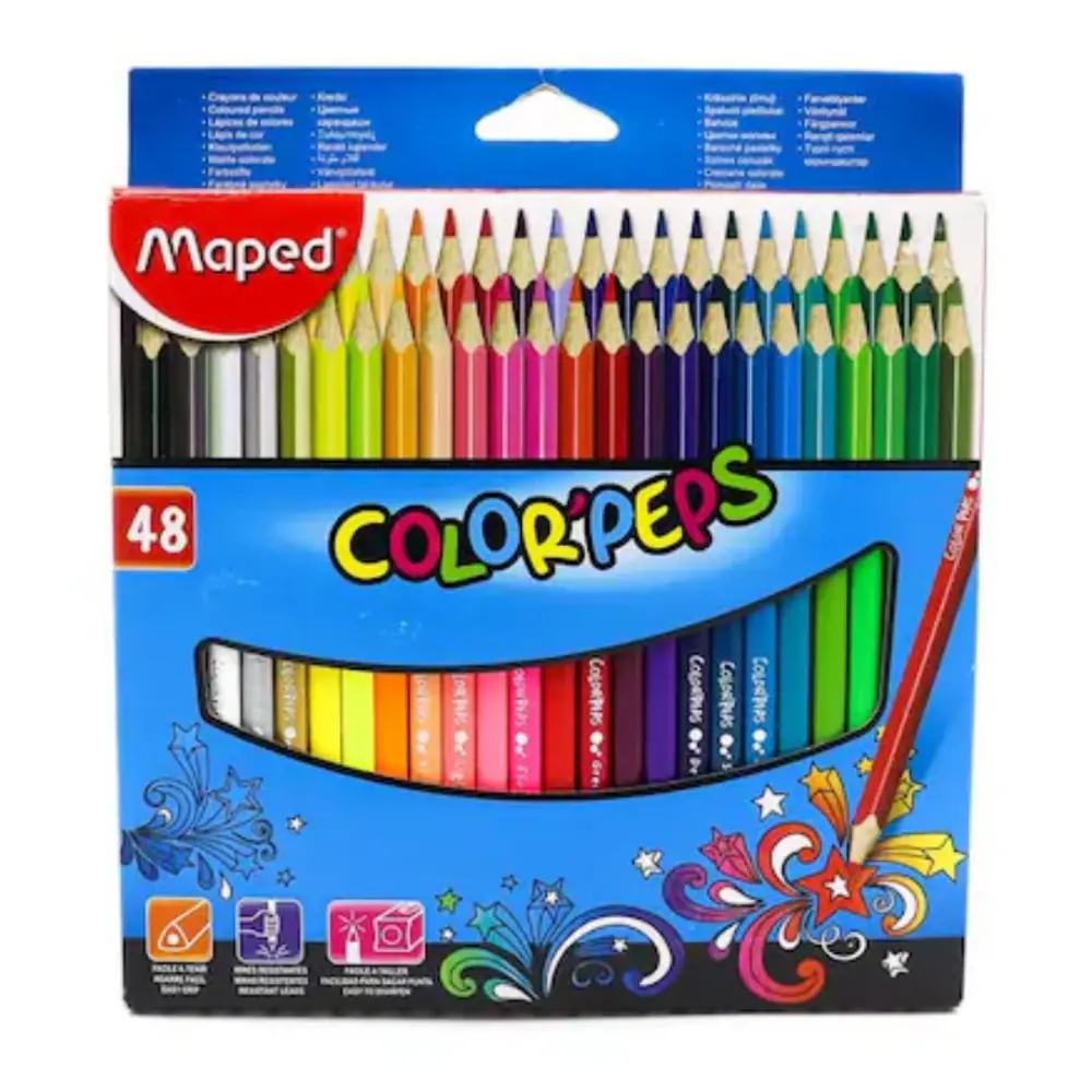 COLORES MAPED COLORPEPS ESTUCHE C/48 PZAS.