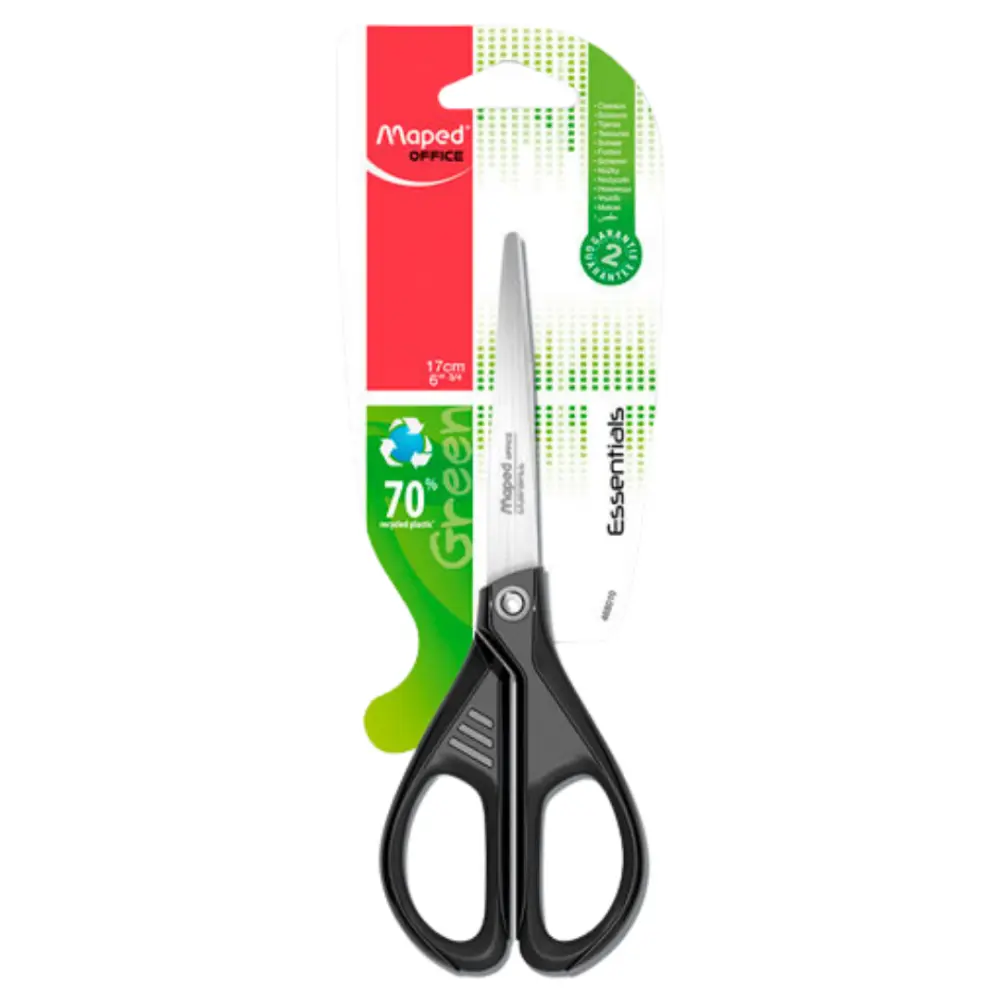 TIJERA MAPED ESSENTIALS GREEN 17 CMS.