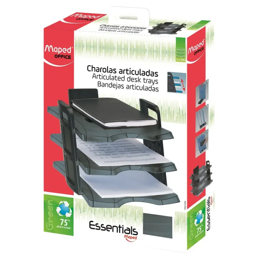 CHAROLA MAPED 3 NIVELES CARTA