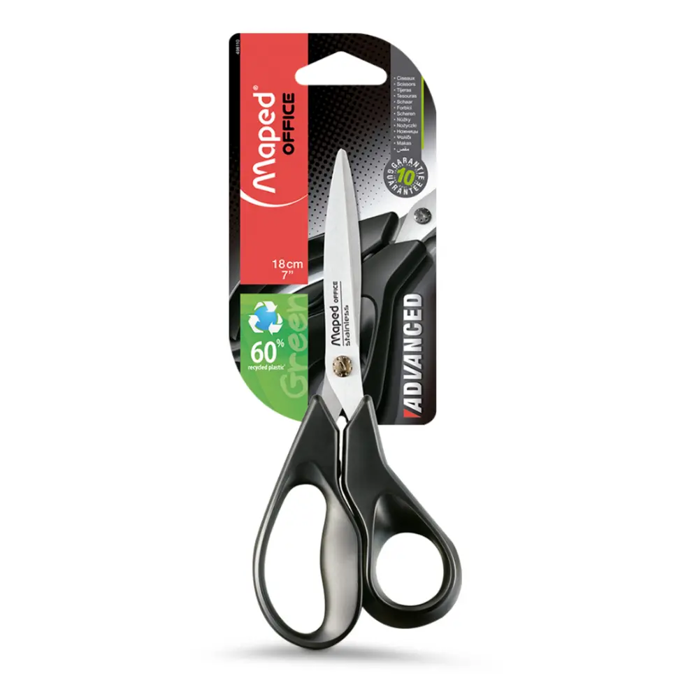 TIJERA MAPED ADVANCED GREEN MAPED 18 CM.