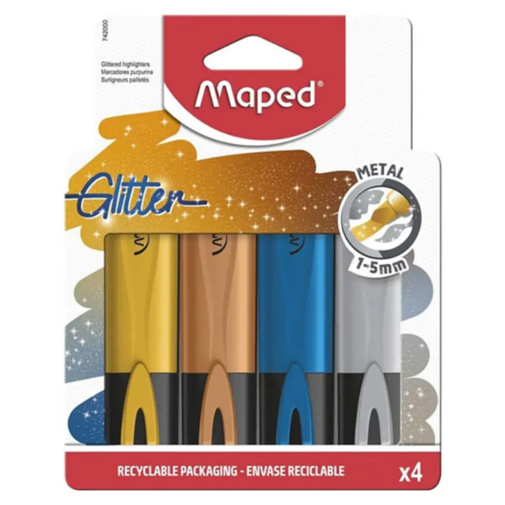 RESALTADOR MAPED METALICO PTE. C/4 PZAS.