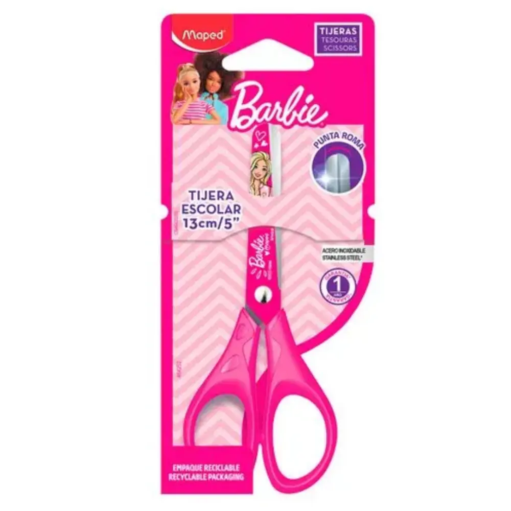 TIJERA MAPED BARBIE 13 CM.