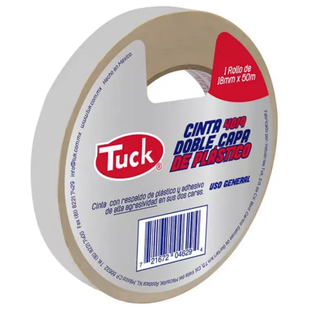 CINTA TUK DOBLE CAPA 18X50 4019 POLIPROPILENO