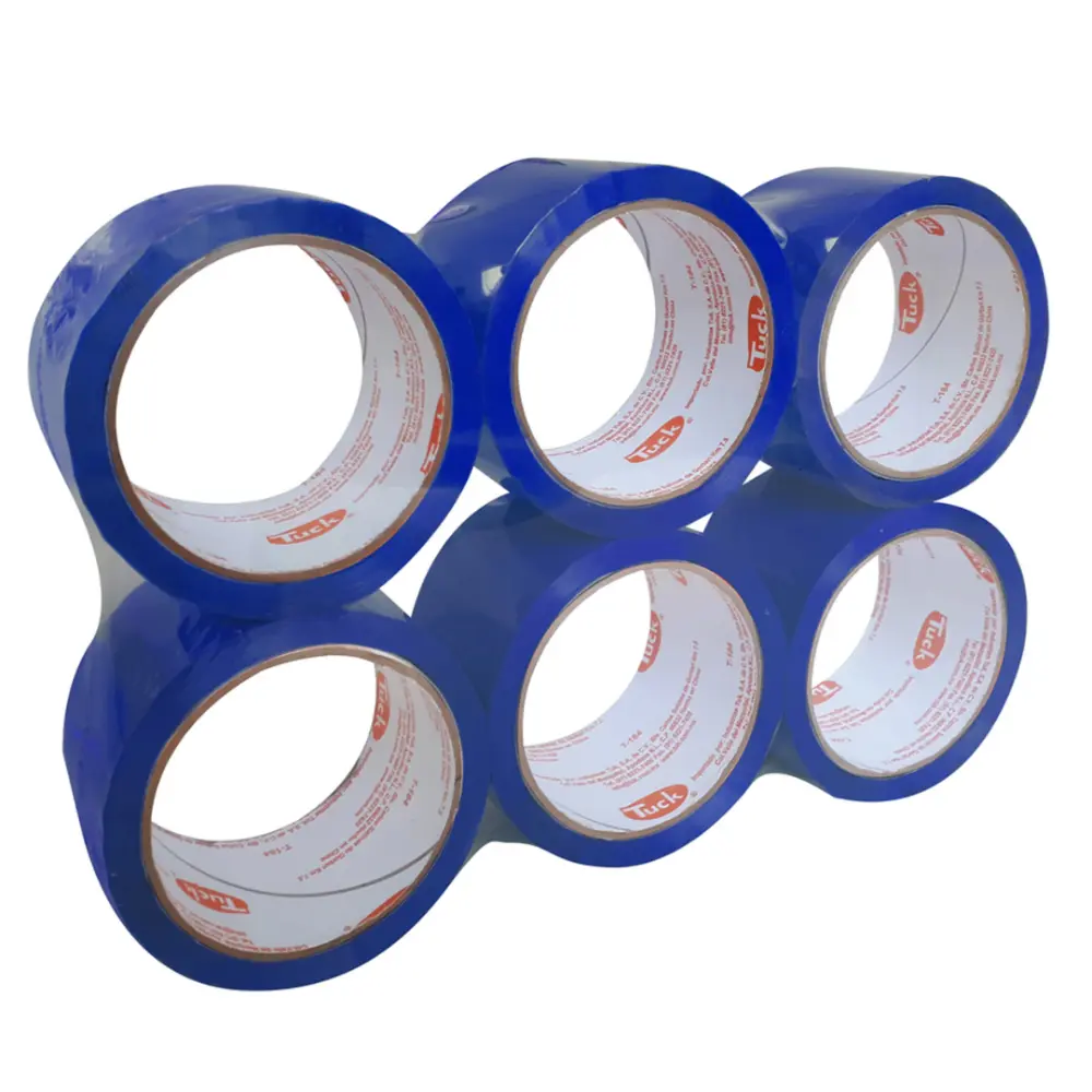 CINTA P/EMPAQUE TUK 48X50 MTS. AZUL PTE. C/6 PZAS.