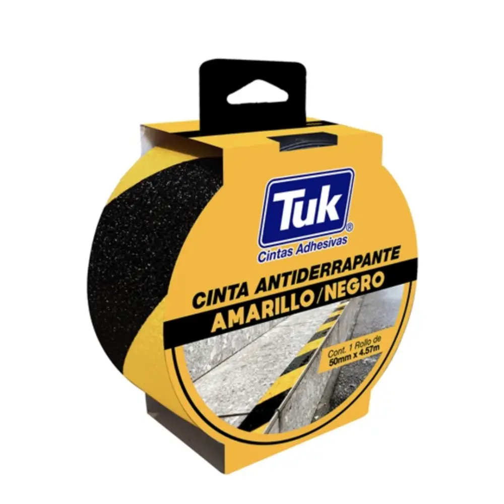 CINTA ANTIDERRAPANTE TUK AMARILLO/NEGRO 50MMX4.57M