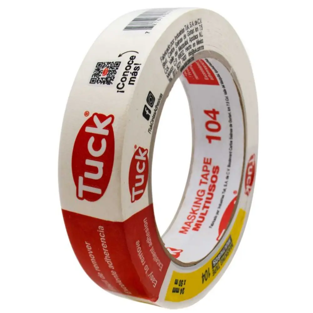 CINTA MASKING TAPE TUK 104 24X50 MTS USO GENERAL