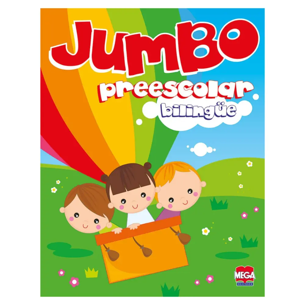 LIBRO P/COLOREAR JUMBO PREESCOLAR BILINGE