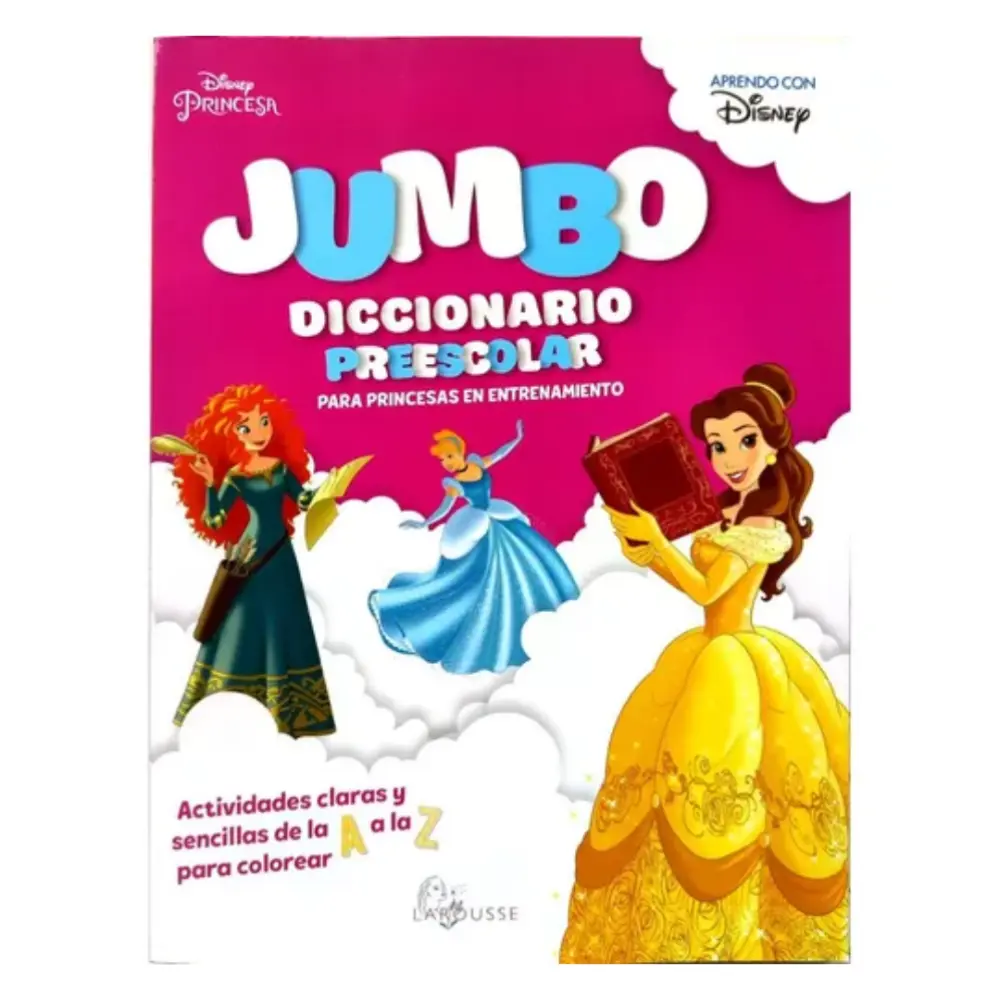 LIBRO P/COLOREAR JUMBO DISNEY DICCIONARIO PREESCOLAR