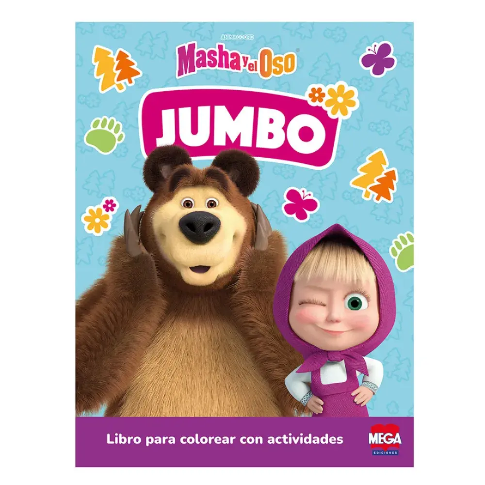 LIBRO P/COLOREAR JUMBO MASHA Y EL OSO