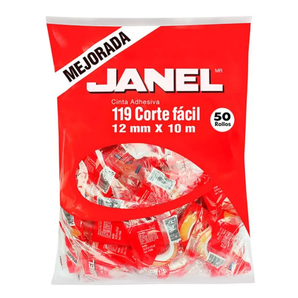 CINTA 119 CORTE FACIL JANEL 12X10 MT. BOLSA C/50 PZA