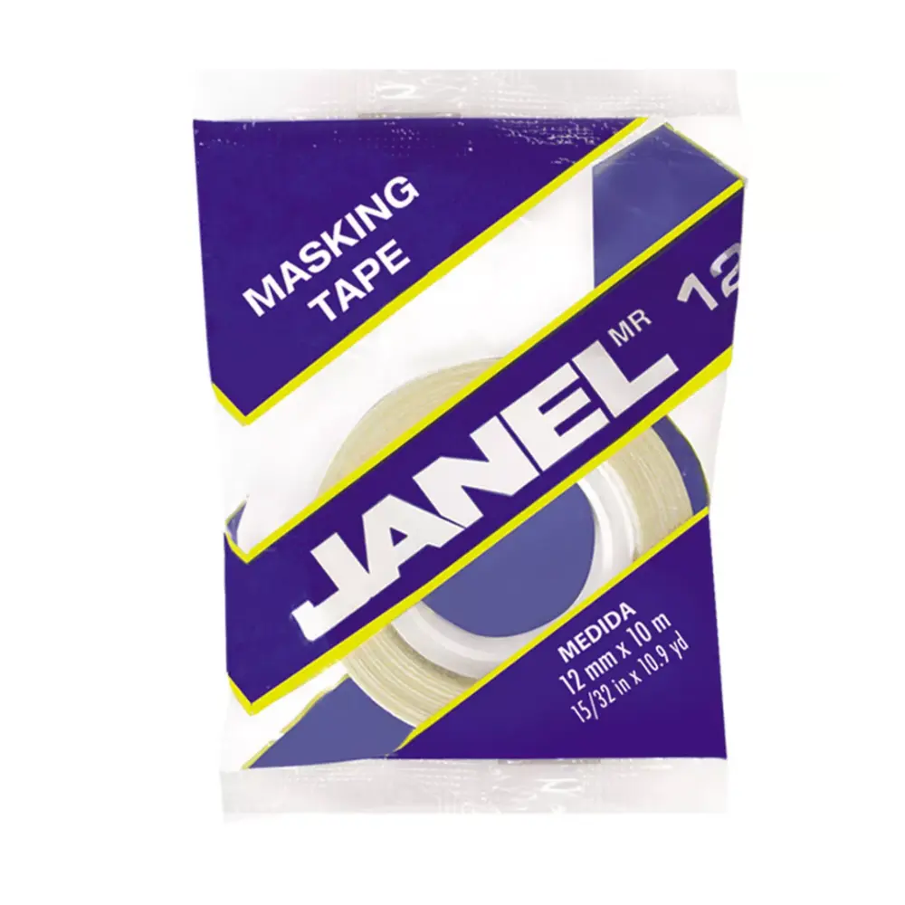 CINTA MASKING TAPE JANEL 121 12X10 MT.