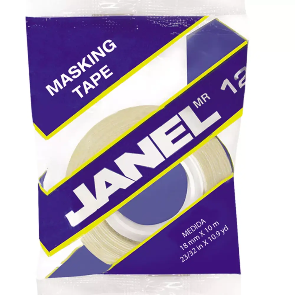 CINTA MASKING TAPE JANEL 121 18X10 MTS.