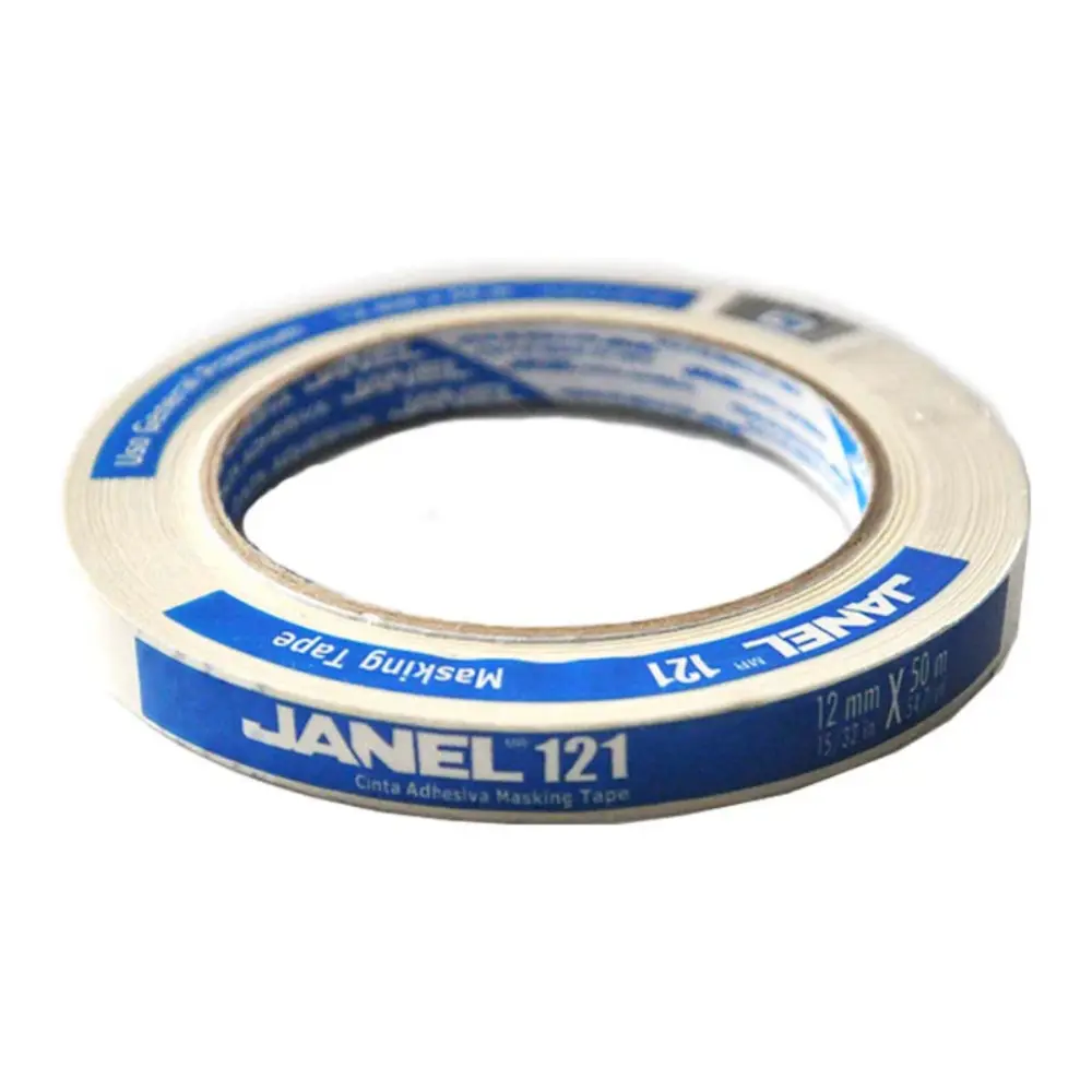 CINTA MASKING TAPE JANEL 121 12X50 MTS.