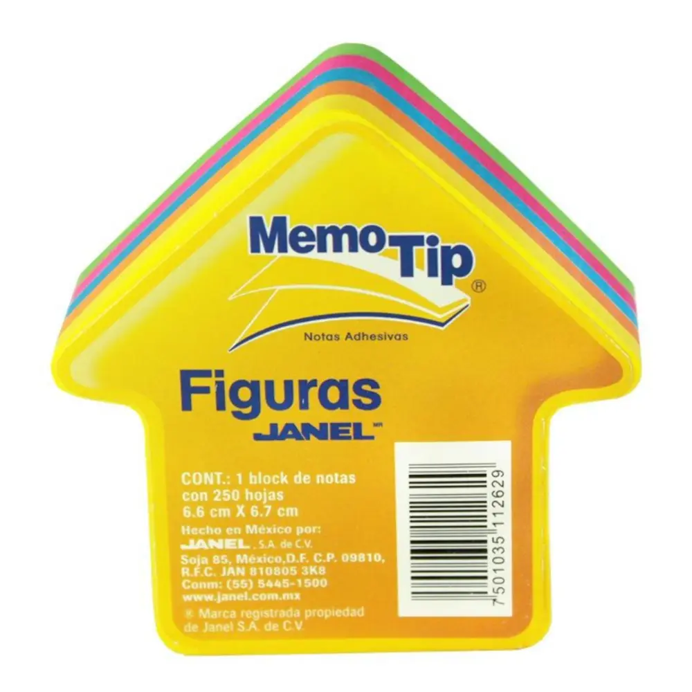 BLOCK MEMO TIP CHICO FIGURA FLECHA