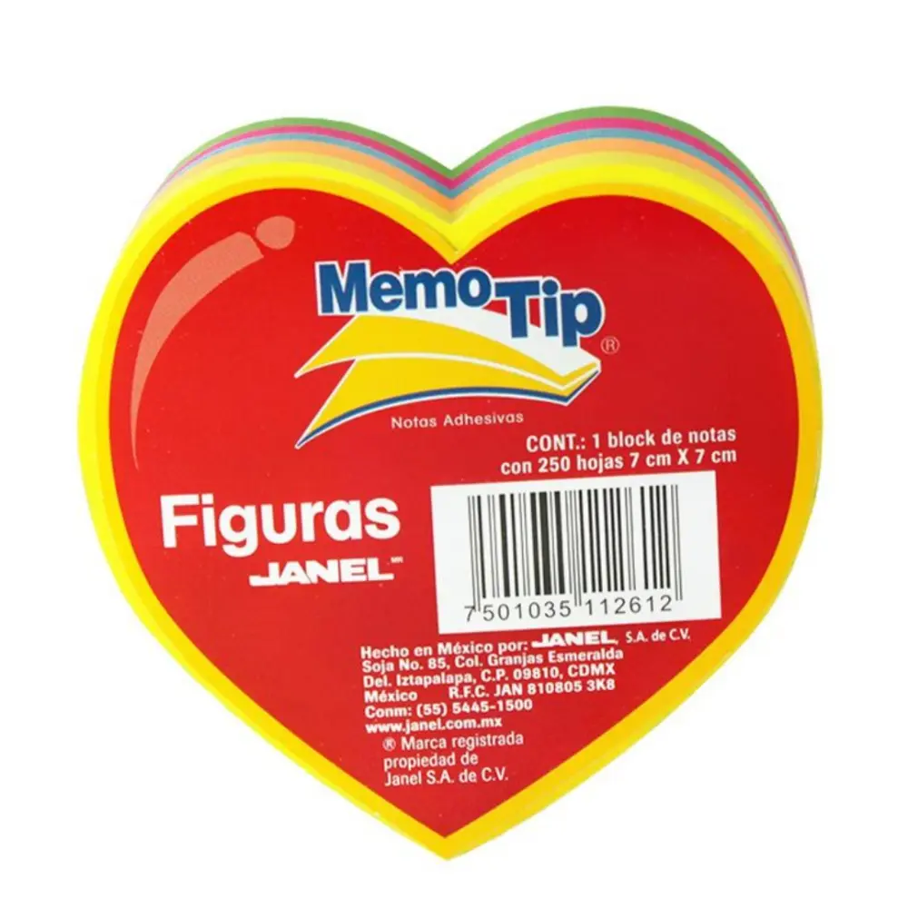BLOCK MEMO TIP CHICO FIGURA CORAZON