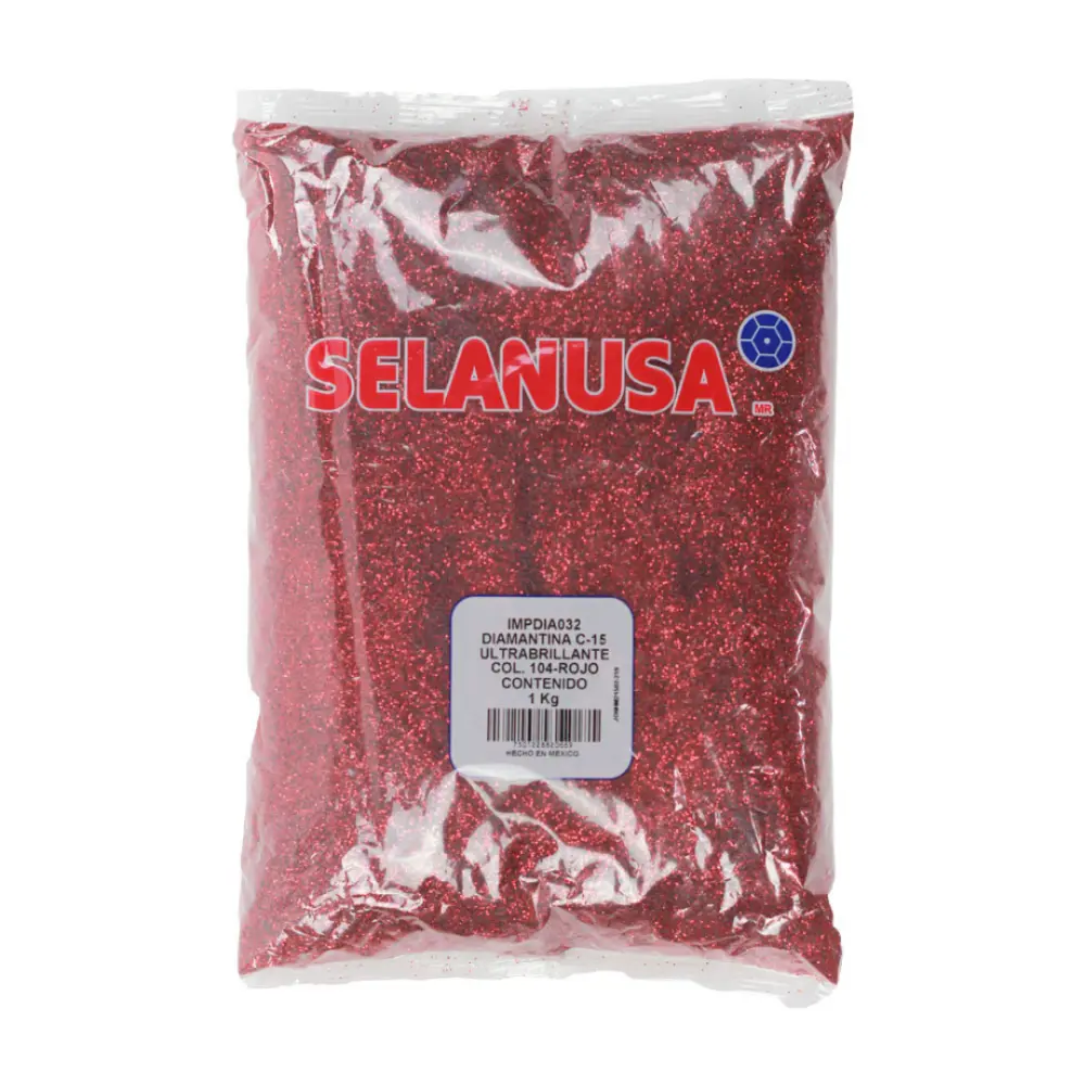 DIAMANTINA C/40 GRUESA BOLSA 1 KILO ROJO