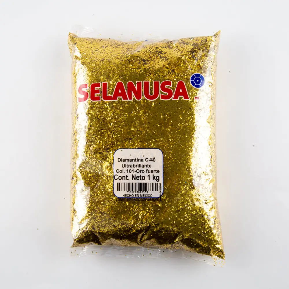 DIAMANTINA C-40 GRUESA BOLSA 1 KILO AMARILLO