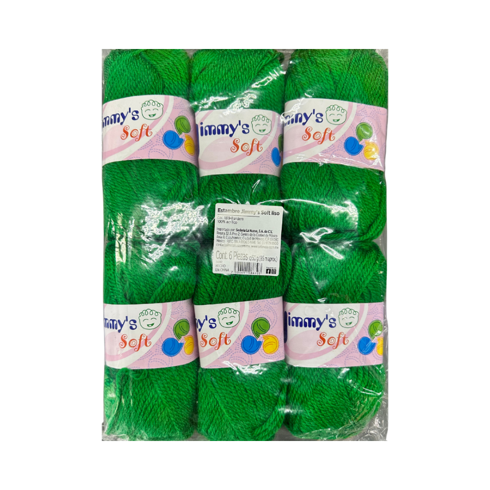 ESTAMBRE JIMMYS SOFT PTE. C/6 PZAS. VERDE BANDERA