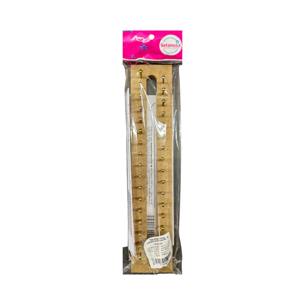 TELAR LINEAL DE 30 CM. CON BOLSA C/34 CLAVOS