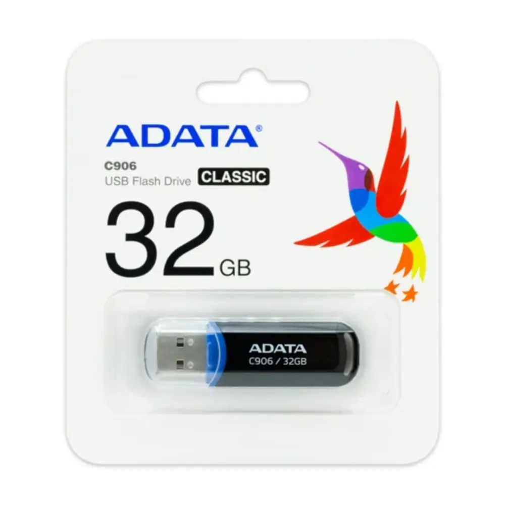 MEMORIA USB ADATA 32 GB NEGRA AC906