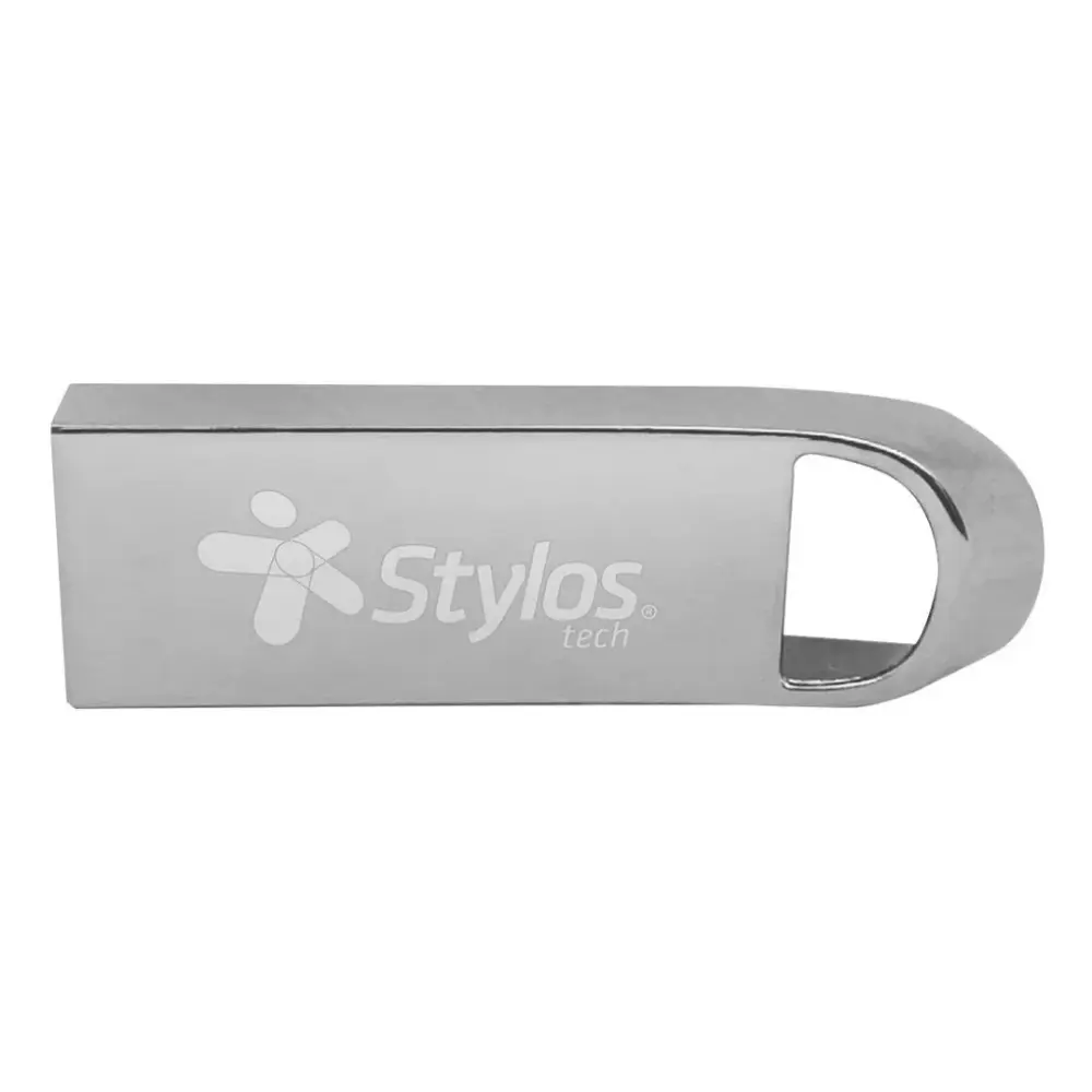 MEMORIA USB STYLOS 64 GB PLATA ST500