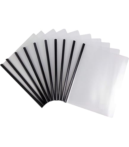 FOLDER C/COSTILLA TRANSPARENTE PTE. C/10 PZAS.