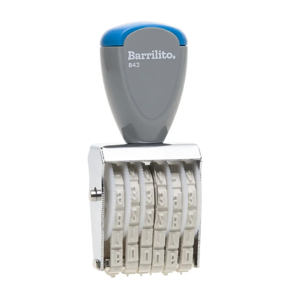 NUMERADOR BARRILITO MOD. 843 LINEAL 6 DIGITOS