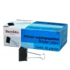 PINZA SUJETA PAPEL BARRILITO 51MM 2 PULG. CAJA C/12 PZAS.