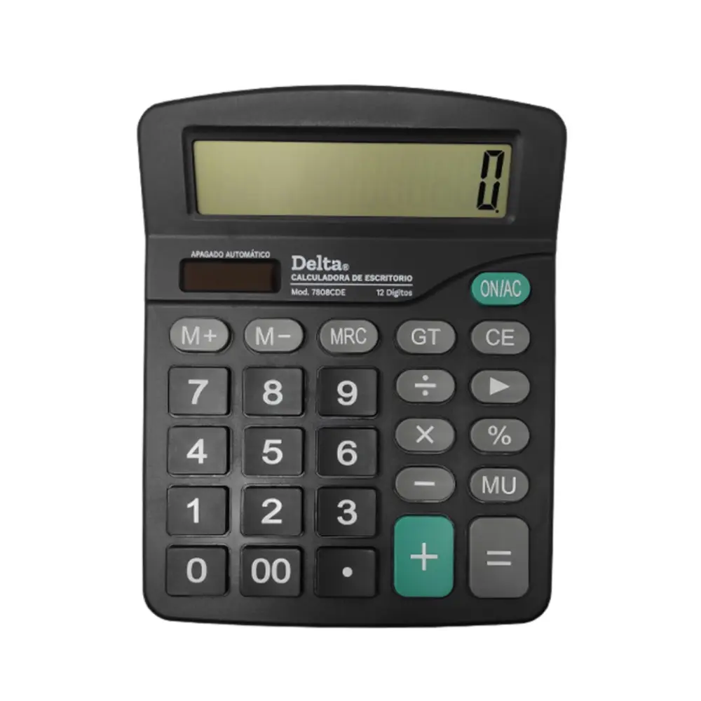 CALCULADORA DELTA MOD.7808CDE 12 DIGITOS