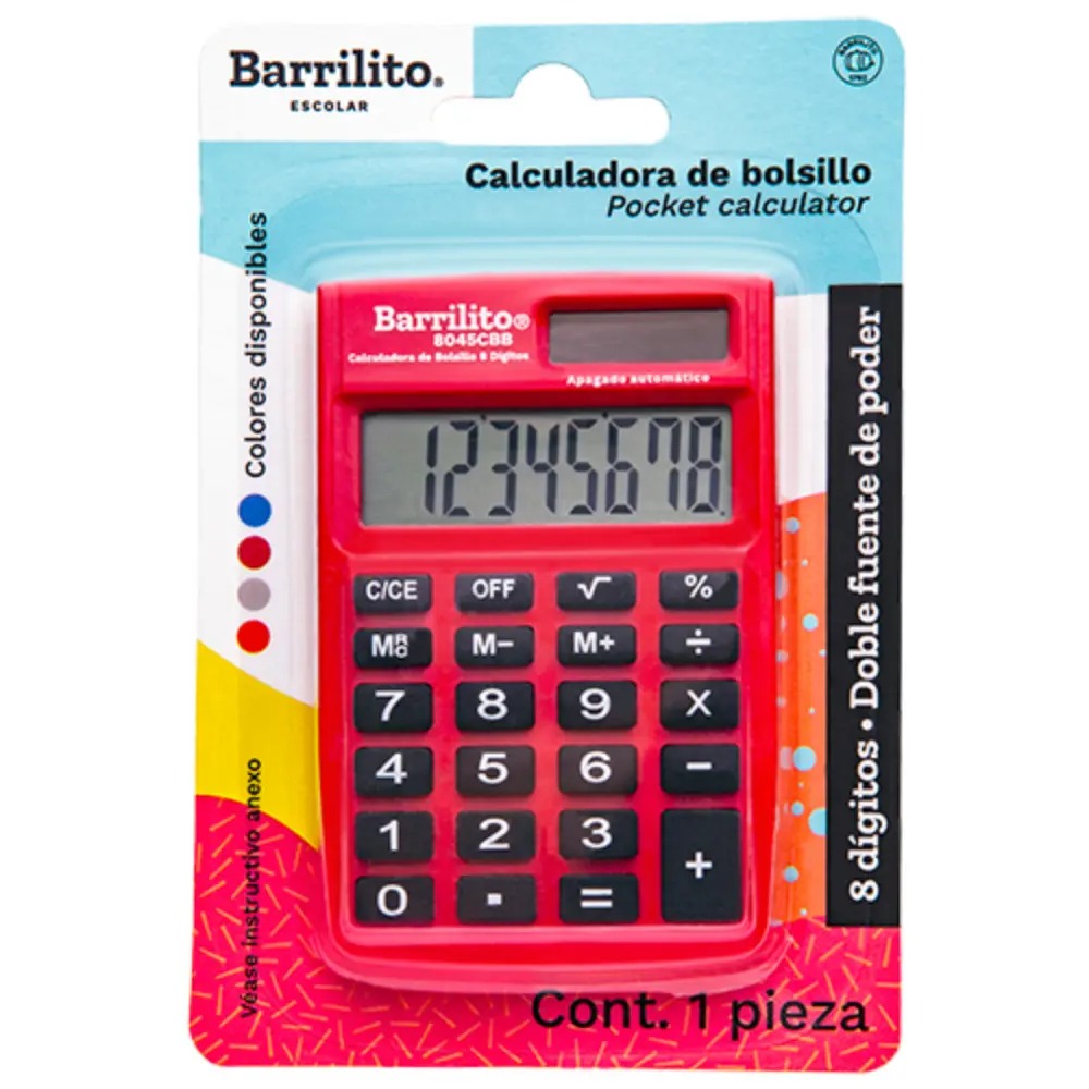CALCULADORA BARRILITO 8045CBB 8 DIGITOS