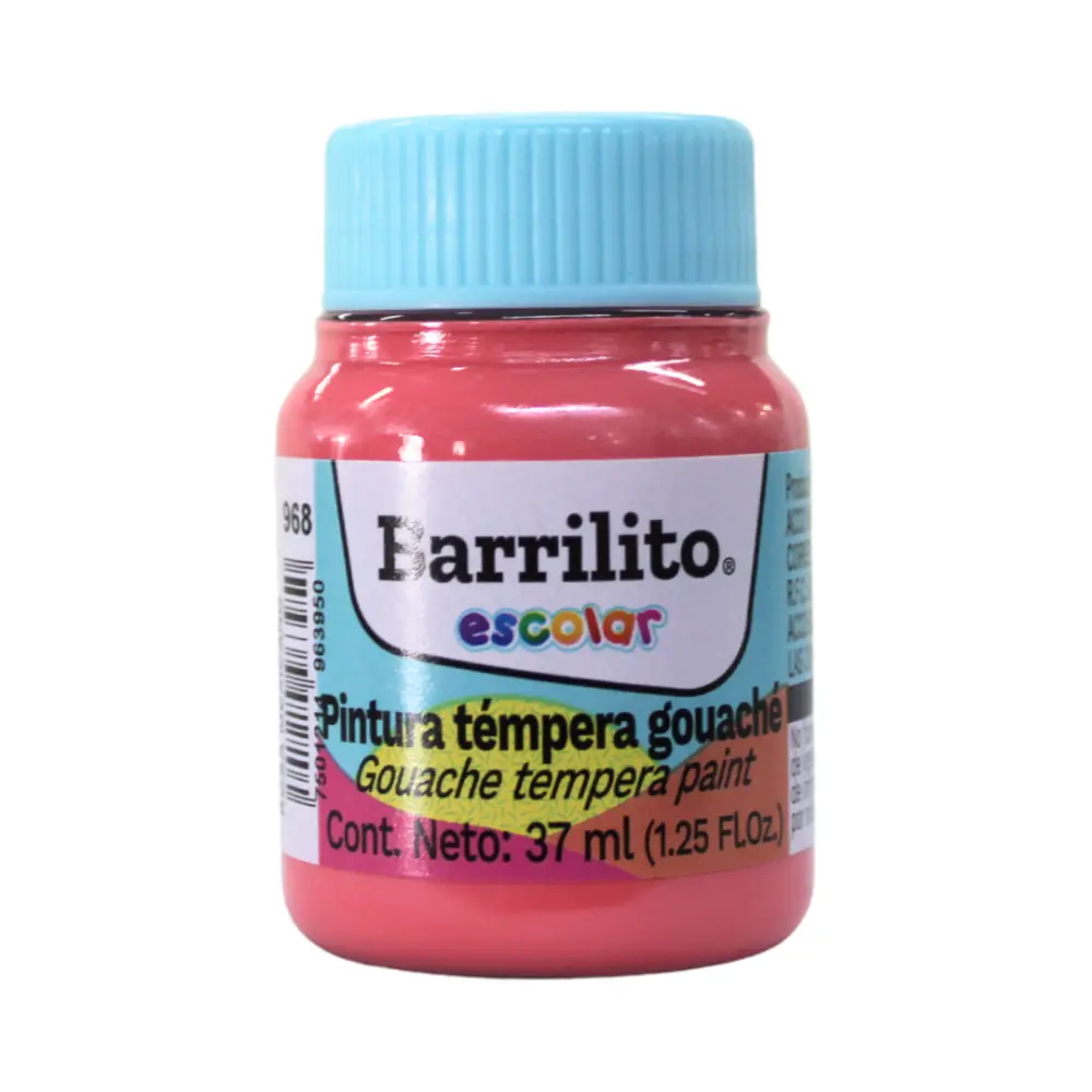 PNTURA BARRILITO TEMPERA NO.968 ROSA MEX.