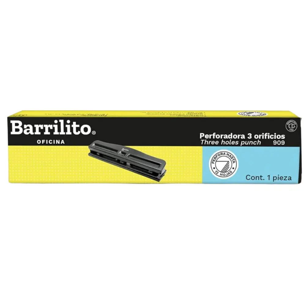 PERFORADORA BARRILITO 909 DE TRES ORIFICIOS