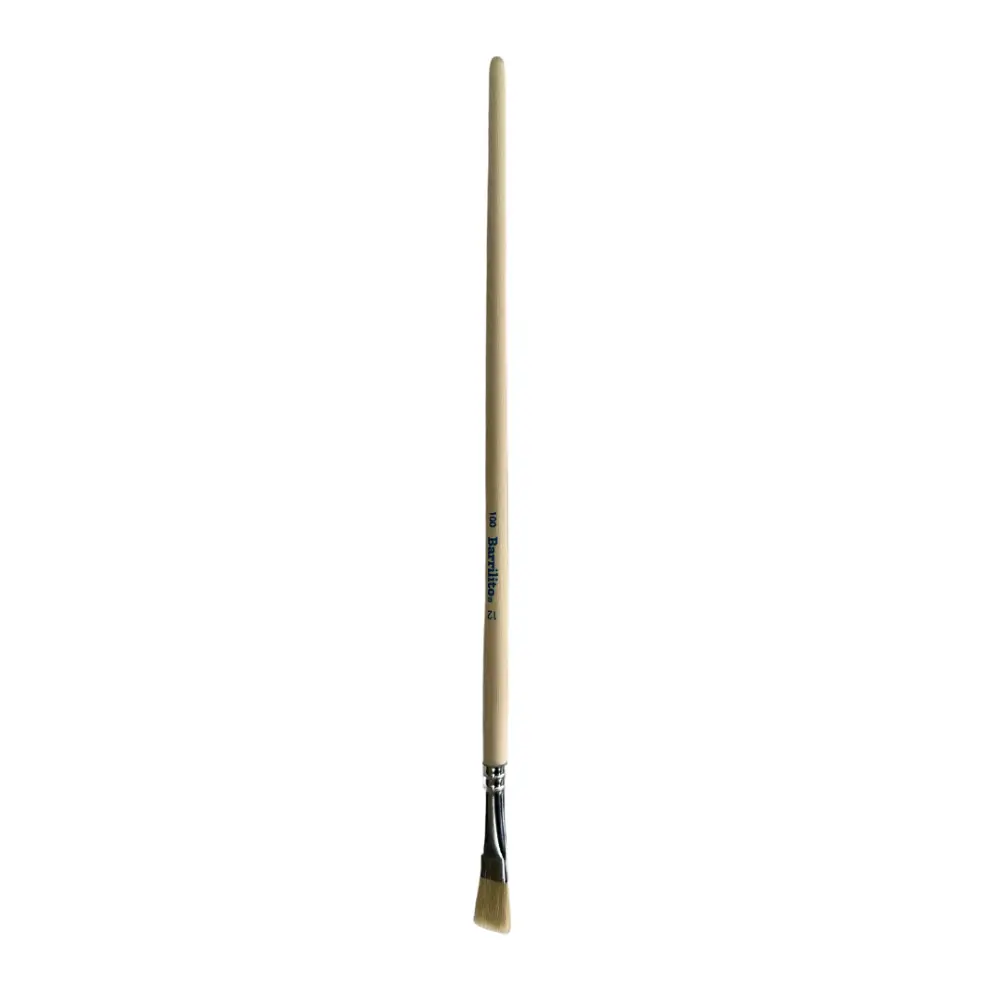 PINCEL BARRILITO PLANO CERDO NO.12  C/12