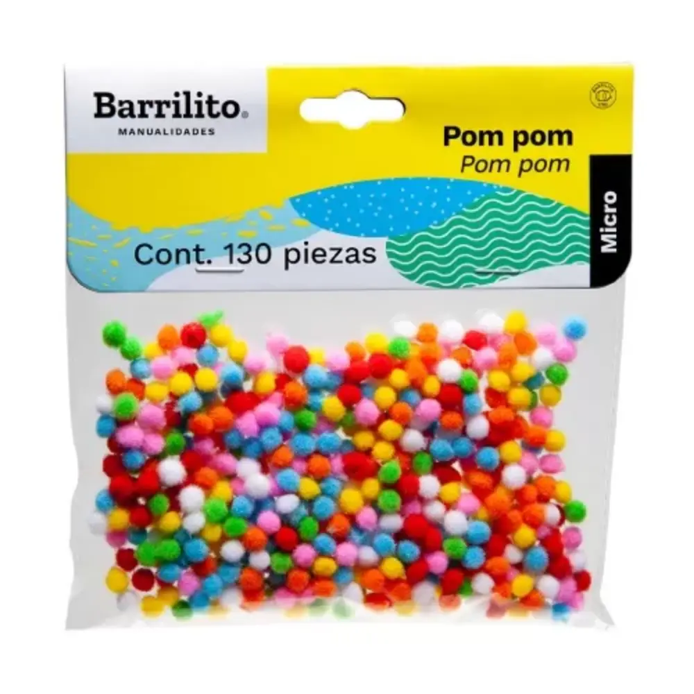 MICRO POM POM BARRILITO PP500 PTE. C/500 PZAS.