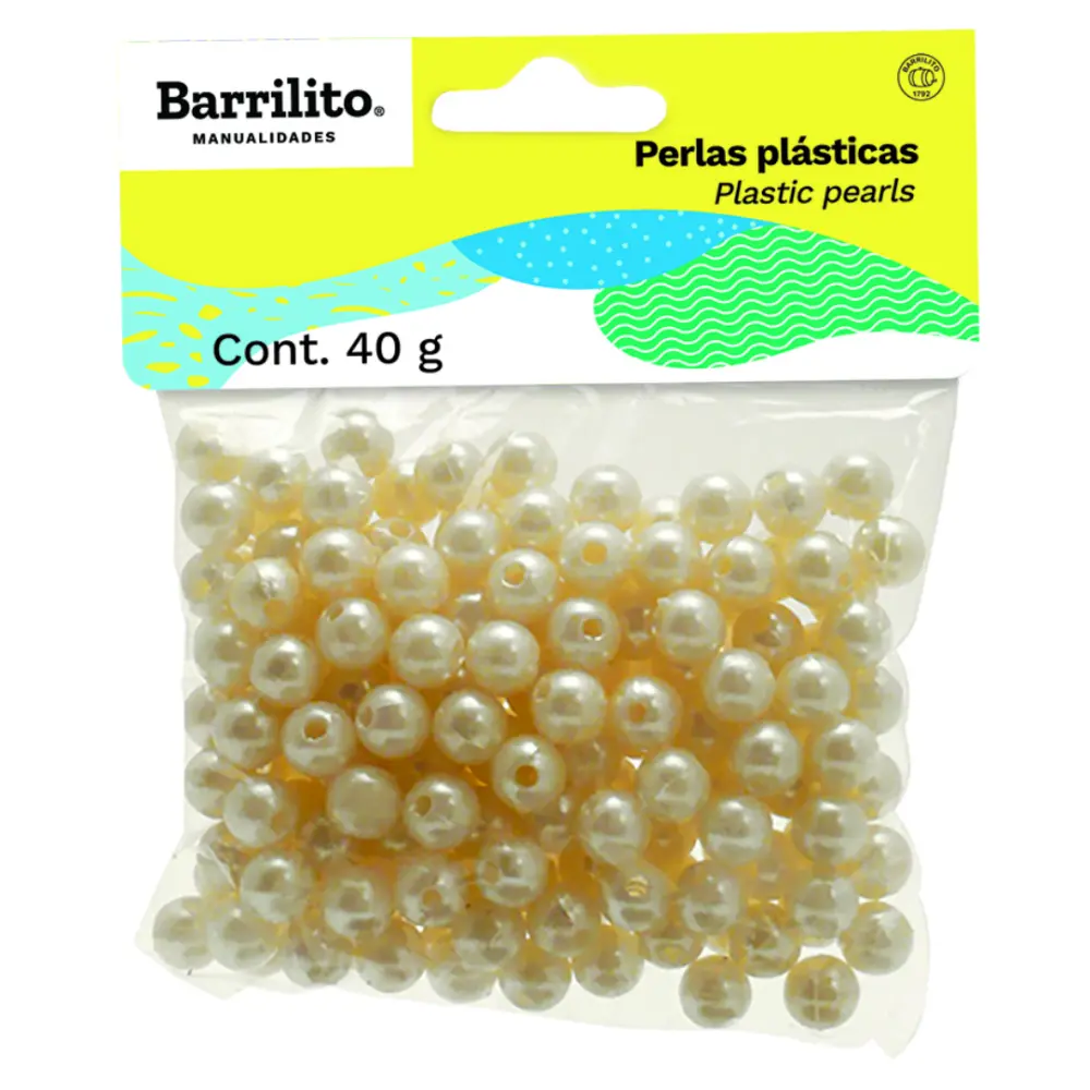 PERLAS PLASTICAS BARRILITO PP400 PTE C/40