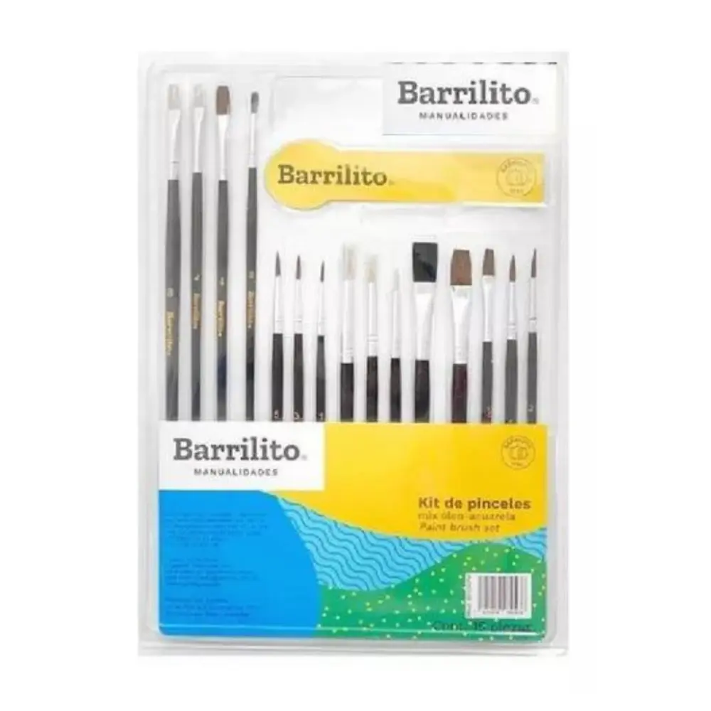 PINCELES BARRILITO KIT C/15 PZAS. 8043KPM