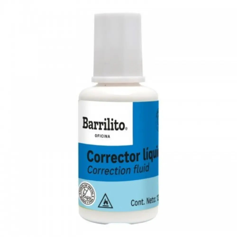 CORRECTOR LIQUIDO BARRILITO 12 ML. CL12