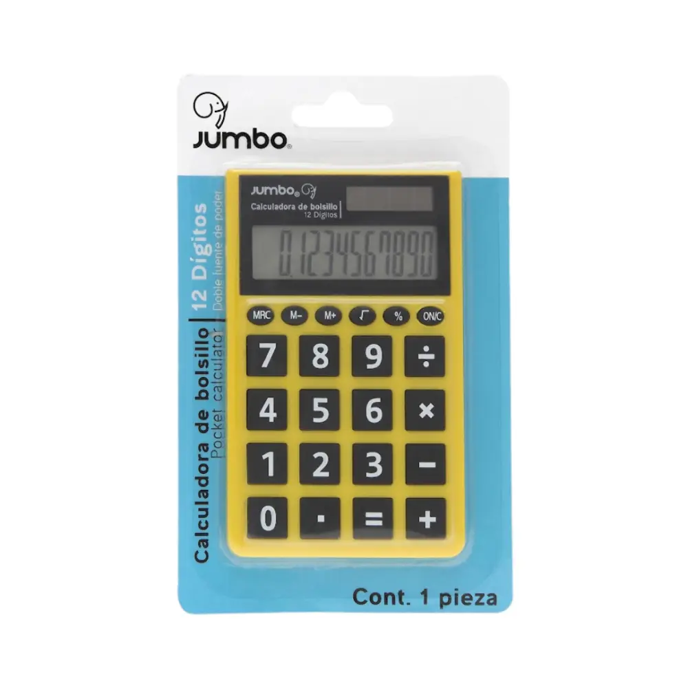 CALCULADORA JUMBO MOD. PCA5 12 DIGITOS