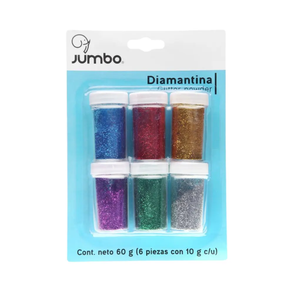 DIAMANTINA JUMBO BLISTER C/6 BOTES DE 10 GR.