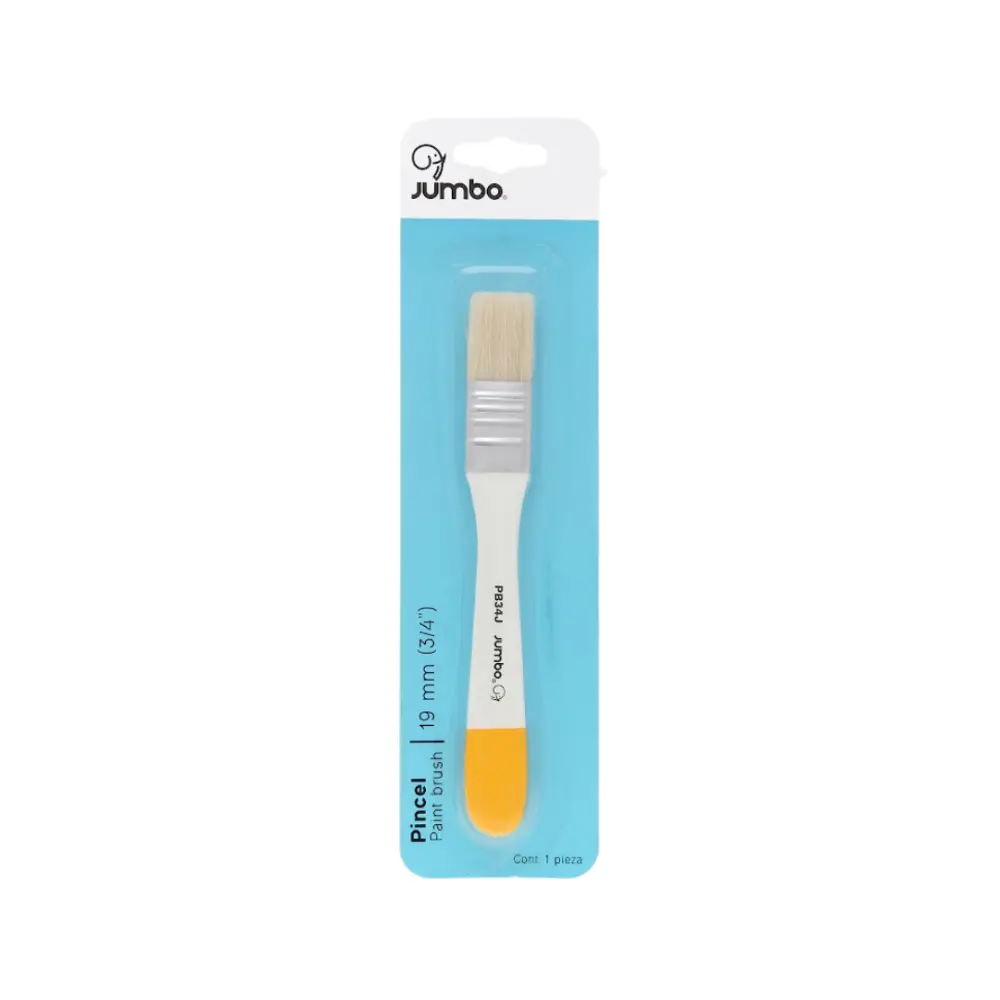 PINCEL JUMBO PB34J / PPIN8 ANCHO 3/4  DE PULGADA BLISTER 1 PZA.