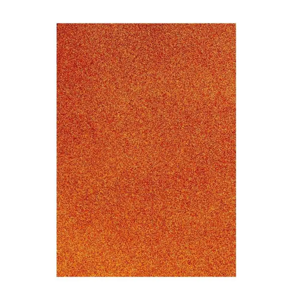 FOAMY DIAMANTADO JUMBO CARTA NARANJA C/10 PZAS