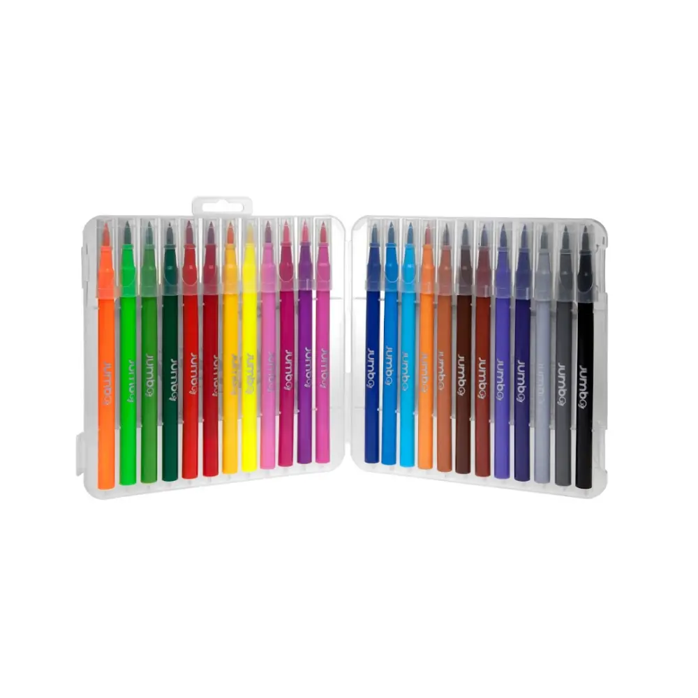 MARCADOR PUNTA DE PINCEL JUMBO PPPL2 CON 24 PZAS.
