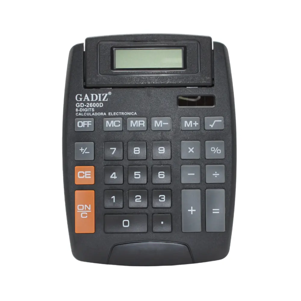 CALCULADORA GADIZ GD-2600D 8 DIGITOS