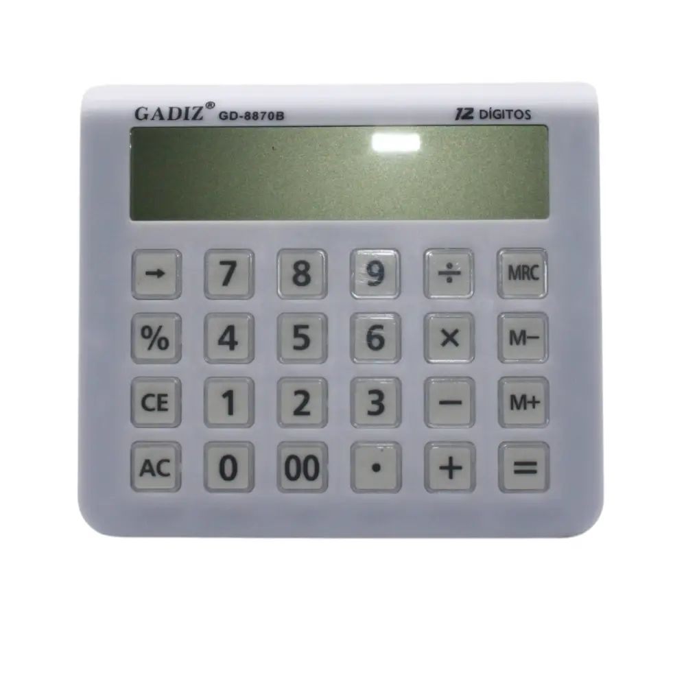 CALCULADORA GADIZ GD-8870B 12 DIGITOS