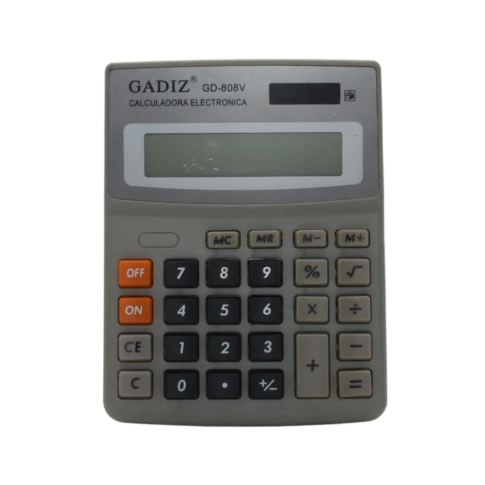 CALCULADORA GADIZ MOD. GD-808V 8 DIGITOS
